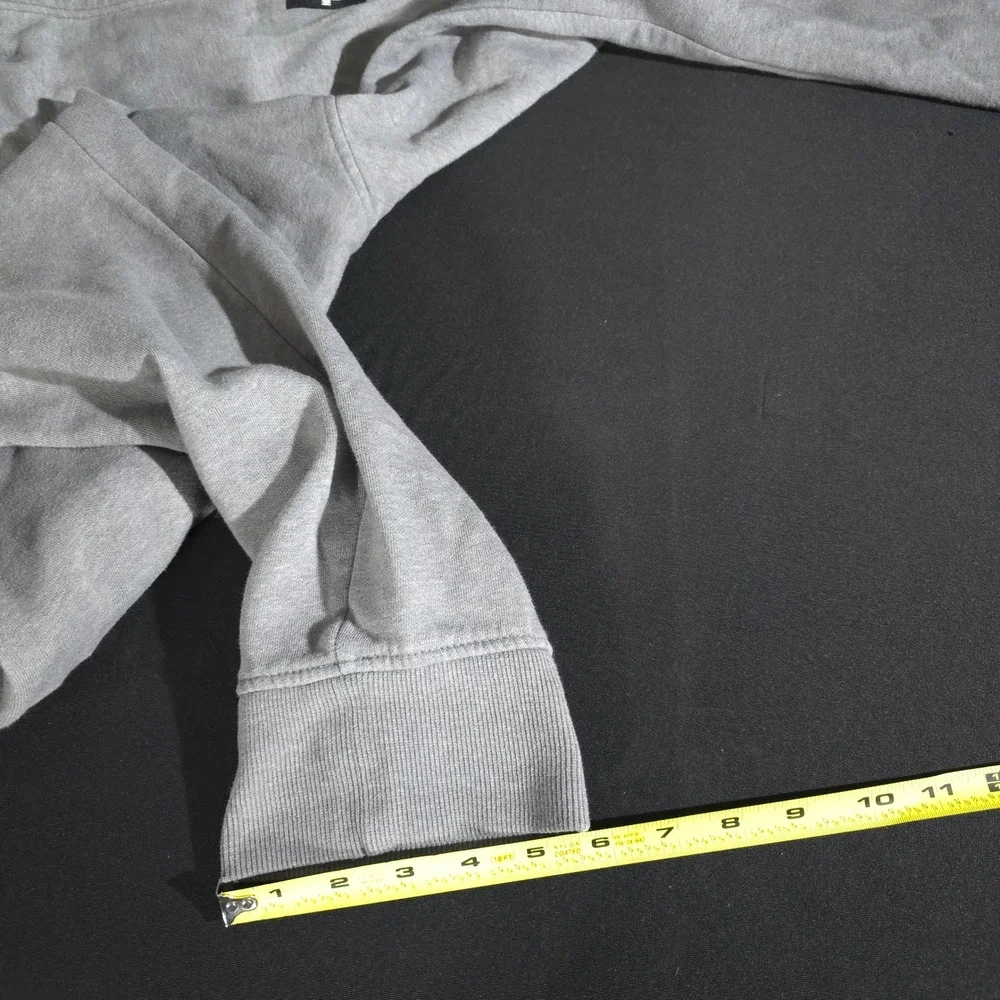 The North Face Joggers Mens L Gray Fleece Sweatpants Box Logo Drawstring Pant